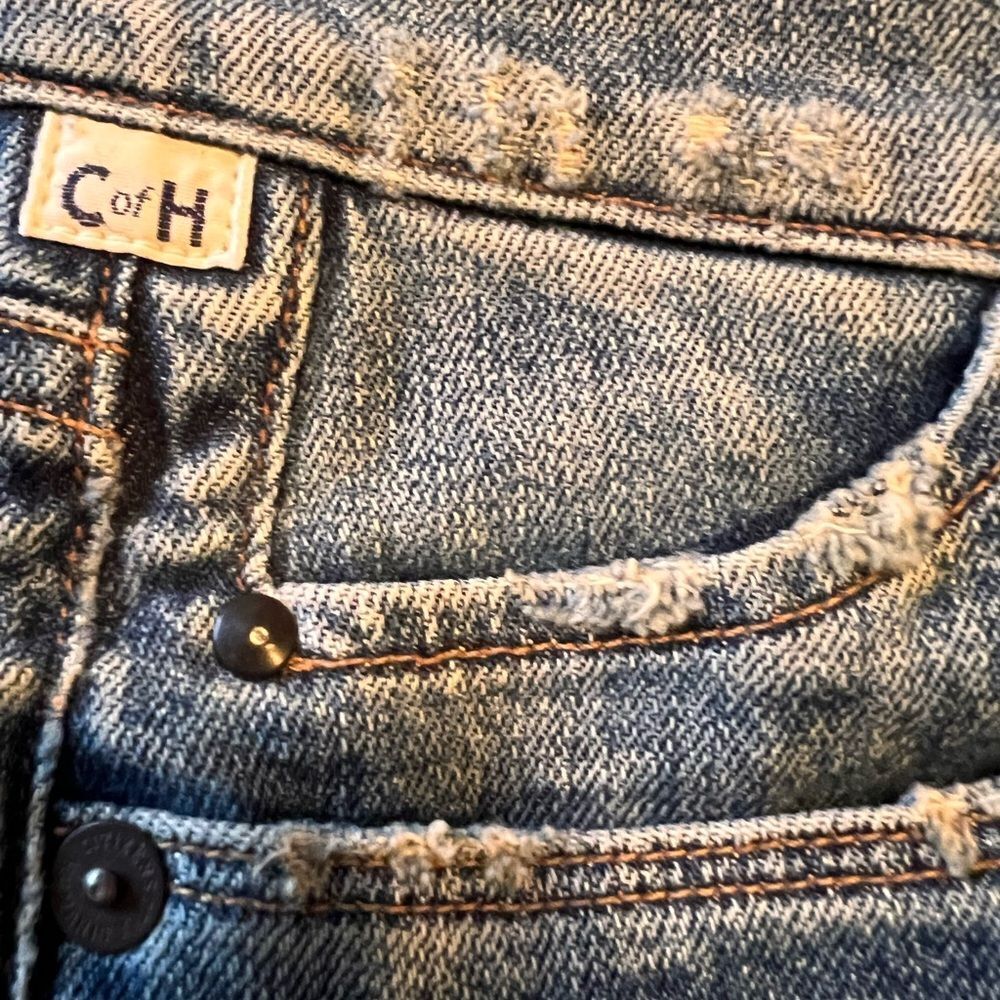 Citizens Of Humanity Distressed Wide-Leg Jeans size 27 - Picture 6 of 11